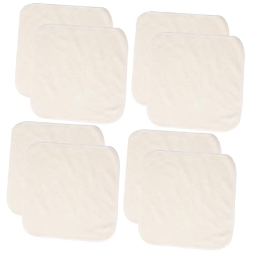 NIYANGLE 4 Sätze Peeling-gesichtswäscher Peeling-waschlappen Mikrofaserschwämme Für Die Gesichtsbehandlung Baumwolle Sauber Kleidung Waschen Großes Handtuch Bambusfaser Beige 2 Stücke * 4 von NIYANGLE