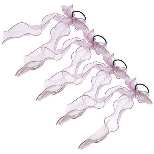NIYANGLE 4 Stck. Elastische Haargummis mit Schleife Dekorative Haarbänder für Mädchen Ponytail Halter für Partys und Schule für Dickes Haar Geeignet NIYANGLE 4 Stck. Elastische Haargummis mit Schleife Dekorative Haarbänder für Mädchen Ponytail Halter für Partys und Schule für Dickes Haar Geeignet von NIYANGLE