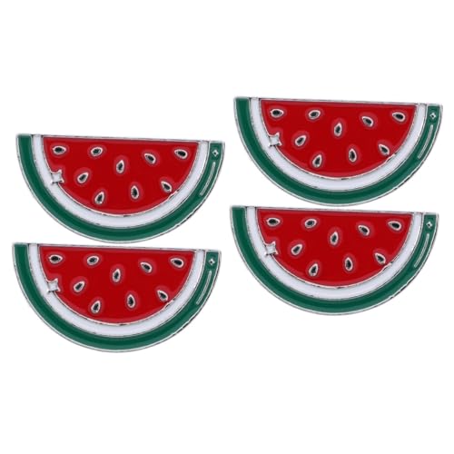 NIYANGLE 4 Stck. Teiliges Wassermelonen Broschen aus Legiertem Material Modische Anstecknadeln für Cardigans und Strickjacken Leichter Lapel Pin zur Kleidung Dekoration für Damen und Herren von NIYANGLE