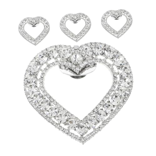 NIYANGLE 4stücke Schuhanhängerverschlüsse Mit Strasssteinen Abnehmbare Schuhclips Dekorative Schuhapplikationen Für Hochzeitsfeiern Schuhclip-anhänger Für Frauen Und Mädchen von NIYANGLE