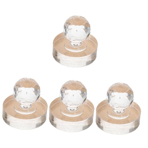 NIYANGLE 4 Stück Augen Make Up Stamper Rund aus Langlebigem Acryl Glatte Oberfläche für Geformte Lidschatten Highlighter und Puder Kompaktes Presswerkzeug für Präzises Nachfüllen und von NIYANGLE