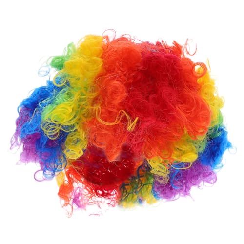 NIYANGLE 4 Stück Bunte Clown Afro Perücken Kurze Lockige Disco Perücke Synthetisch Pflegeleicht Langlebig für Halloween Karneval Kostümparty Cosplay Zubehör NIYANGLE 4 Stück Bunte Clown Afro Perücken Kurze Lockige Disco Perücke Synthetisch Pflegeleicht Langlebig für Halloween Karneval Kostümparty Cosplay Zubehör von NIYANGLE