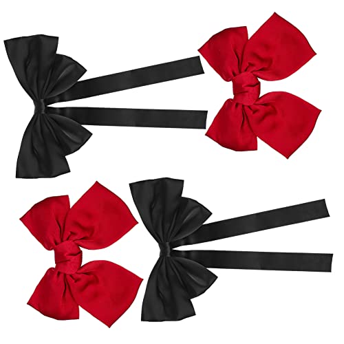 NIYANGLE 4 Stück Haarklammern mit Großen Schleifen aus Satin Vintage Haarspangen für Damen und Haarschmuck Accessoire für Partys Hochzeiten und Mehr von NIYANGLE