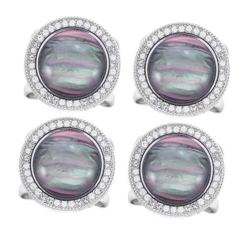 NIYANGLE 4stücke Schalclips Und Schalringe Aus Metall Für Damen Pullover-schalclips Retro Kleiderschnalle Schalbroschennadel Kleidungsausschnallen Vielseitig Einsetzbar Als Accessoire von NIYANGLE