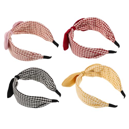 NIYANGLE 4 Stück Modischer Kopfschmuck Gestreiftes Stirnband Modische Stirnbänder Haarbänder Mädchen Schleife Stirnband Dekorative Kopfbedeckung Schleife Haarband Frauen Kopfbedeckung NIYANGLE 4 Stück Modischer Kopfschmuck Gestreiftes Stirnband Modische Stirnbänder Haarbänder Mädchen Schleife Stirnband Dekorative Kopfbedeckung Schleife Haarband Frauen Kopfbedeckung von NIYANGLE