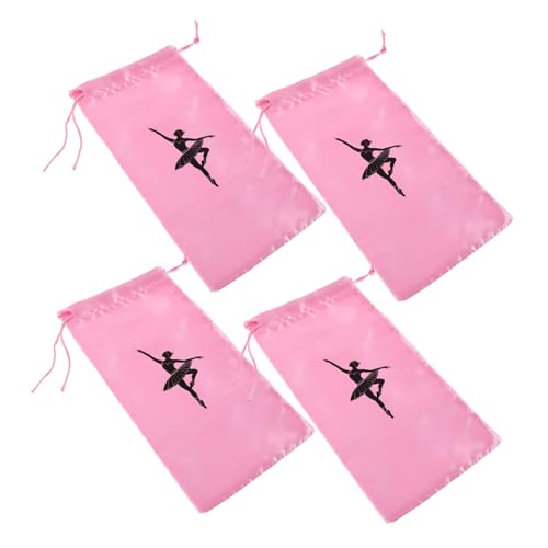 NIYANGLE 4 Stück Teiliges Ballettschuh Zugband Leichter Tanzschuh-Organizer aus Robustem Material Vielseitige Aufbewahrungstasche für Ballettslipper für Frauen Tanzkursen und Auftritten von NIYANGLE