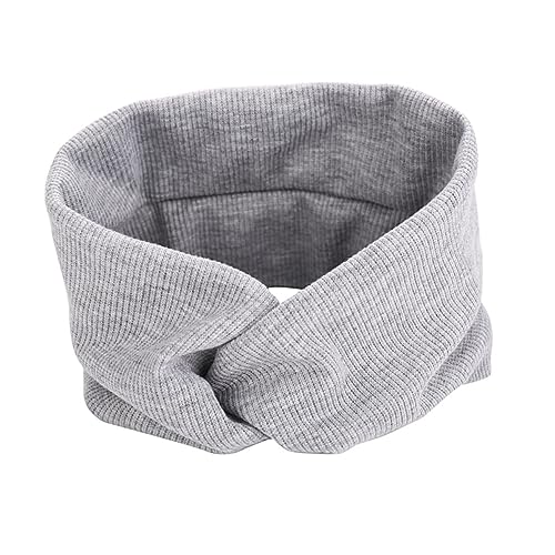 NIYANGLE 4 Stück Teiliges Fitness Stirnband für Damen Elastisches Yoga Haarband mit Kreuzdesign Khaki und Marineblau für Sport und Rutschfest und Stylisch von NIYANGLE