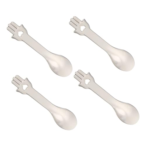 NIYANGLE 4stücke Kosmetiklöffel Gesicht Creme Löffel Mini Make-up Spatel Aus Hochwertigem Material Für Täglichen Gebrauch von NIYANGLE