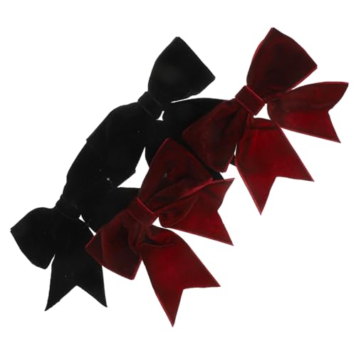 NIYANGLE 4 Stück Teiliges Samt-haarclip Schleifen Rutschfeste Haarklammern für Mädchen Starke Griffigkeit Vielseitig Einsetzbar für Parties Alltag Teenager und Damen Bequem und Langlebig von NIYANGLE