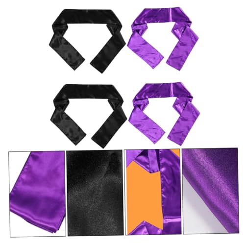 NIYANGLE 4 Stück Teiliges Satin Haarbänder für Dickes Haar Modisches Accessoire Vielseitig Einsetzbar Kopfband für Frisuren von NIYANGLE