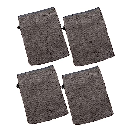 NIYANGLE 4 Stück Tragbare Gesichtshandschuhe Komfortable Make Up Entferner Bequeme Gesichtsreinigungshandschuhe für Hause und Unterwegs mit Aufhängeloch Design für und Freundinnen von NIYANGLE