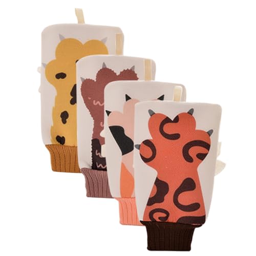 NIYANGLE 4 Stücke Körperpeeling Handschuhe für Tiefenreinigung Ergonomisch Waschhandschuhe für Erwachsene und Kinder für Spa und Massage NIYANGLE 4 Stücke Körperpeeling Handschuhe für Tiefenreinigung Ergonomisch Waschhandschuhe für Erwachsene und Kinder für Spa und Massage von NIYANGLE