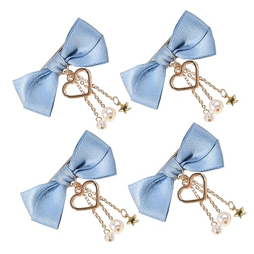 NIYANGLE 4stücke Haarbögen Mit Quasten Haarklammern Für Mädchen Haarspangen Für Partys Und Alltag Zufälligen Farben Erhältlich von NIYANGLE