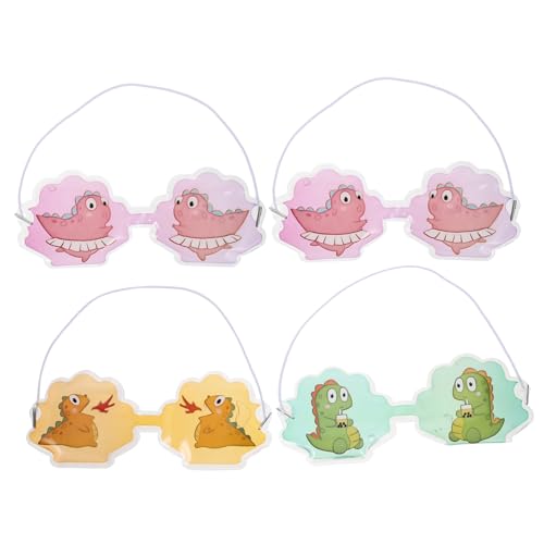 NIYANGLE 4stücke Eisbeutel Für Junge Mädchen Augenpads Im Cartoon-design Kühlende Augenpads Tragbare Augen-eisbeutel Für Schwellungen Trockenheit Augenringe Tränensäcke Kopfschmerzen von NIYANGLE