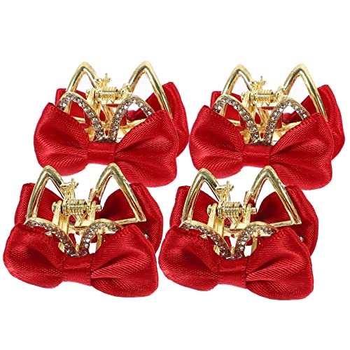 NIYANGLE 4stücke Metallclips Für Haare Kleine Schleifenklammern Aus Bogen-haarclips Für Frauen Und Mädchen Haarklammern Für Dünnes Haar Zum Fixieren Und Schmücken von NIYANGLE