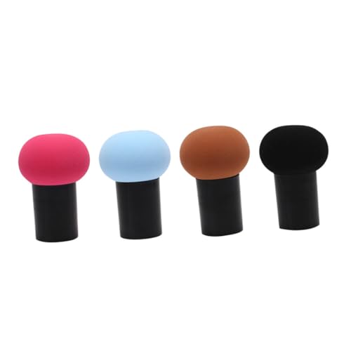 NIYANGLE 4stücke Puderquaste Mit Kosmetikpuff Für Lose Puder Gesichtsbürste Make-up Pinsel Für Frauen Damen Mit Glatter Oberfläche Für Einfachen Transport von NIYANGLE