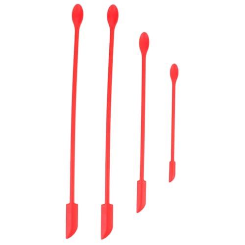 NIYANGLE 4stücke Spatel Praktische Küchen Und Kosmetikspatel Für Marmelade Make-up Und Mehr Hitzebeständig Leicht Zu Reinigen Für Enge Gläser Und Präzise Anwendungen von NIYANGLE