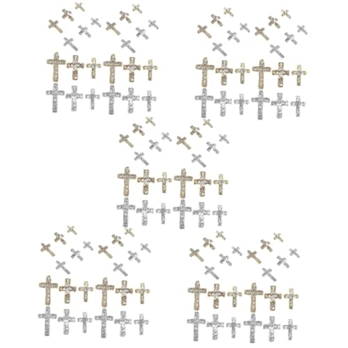 NIYANGLE 5 Sätze Legierungsknotenschmuck Strassnagelzauber Strasssteine Nagelanhänger Aus Legierung Süße Nagelanhänger Schmuckanhänger Masse Nagelschmuck Charms Zinklegierung 60 Stück * 5 von NIYANGLE