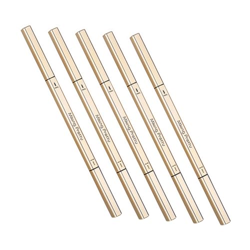 NIYANGLE 5stücke Wasserfeste Augenbrauenstifte Mit Pinsel Für Frauen Anti-transpirations-augenbrauenstifte Make-up-stifte Bruchfest Und Sicher Anwendung Geeignet Für Professionellen Und von NIYANGLE