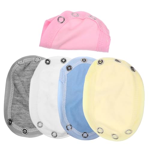 NIYANGLE 5stücke Bodysuit Verlängerungen Baumwolle Snap Für Strampler Und Jumpsuits Bequeme Und Atmungsaktive Erweiterung Für Kleinkinder Und Mädchen von NIYANGLE