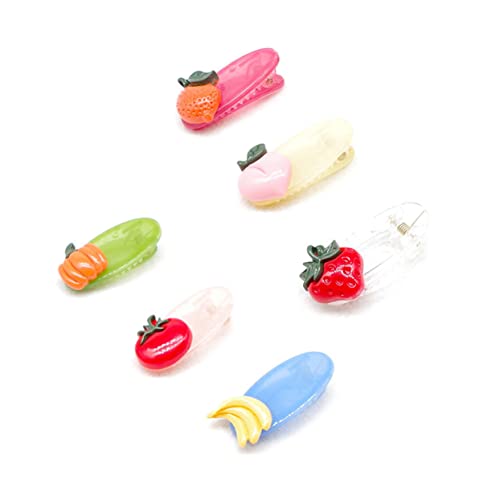 NIYANGLE 5stücke Haarspangen Für Mädchen Cartoon-frucht-design Clip-haarspangen Aus Strapazierfähigem Material Langlebig Für Zuhause Und Draußen von NIYANGLE