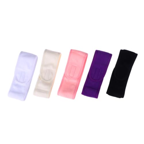 NIYANGLE 5stücke Elastisches Stirnband Für Damen Haarband Für Sport Und Yoga Beige Und Bequemer Kopfwickel Zum Laufen Und Training von NIYANGLE