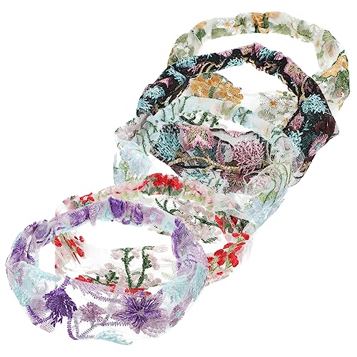 NIYANGLE 5 Stück Teiliges Haarband für Damen Breiter Eleganter Haarschmuck mit Einzigartigem Design für Altersgruppen für Stilvolles Aussehen von NIYANGLE