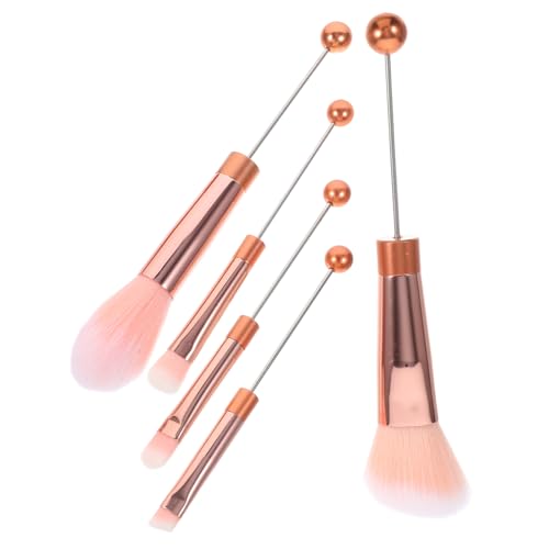 NIYANGLE 5 Stück Teiliges Make Up Pinsel für Professionell Goldene Metallgriffe Weich und Dicht für Lidschatten und Puder für Unterwegs und Persönliche Anwendungen von NIYANGLE