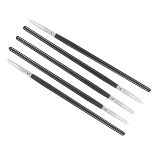 NIYANGLE 5 Stück Teiliges Nail Art Skulptur mit Silikonpinsel Zeichnungswerkzeuge für Nagelkunst für Professionelle Anwendungen und Kreative Designs von NIYANGLE