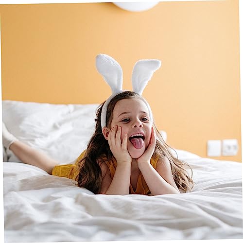 NIYANGLE 5 Stück Teiliges Plüsch Hasenohren Haarreif für Mädchen Weiche Bequeme Haarbänder für Ostern Party und Kostümzubehör Wiederverwendbar Geschenk für Familie von NIYANGLE