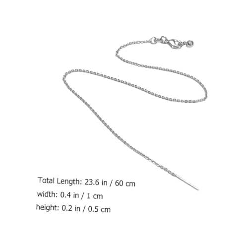 NIYANGLE 5 Stück Teiliges Verstellbares Schmuckketten Metallkette für DIY Halsketten Glatte Schmuckketten zum Basteln und Ersetzen Sicher und Angenehm zu Tragen von NIYANGLE