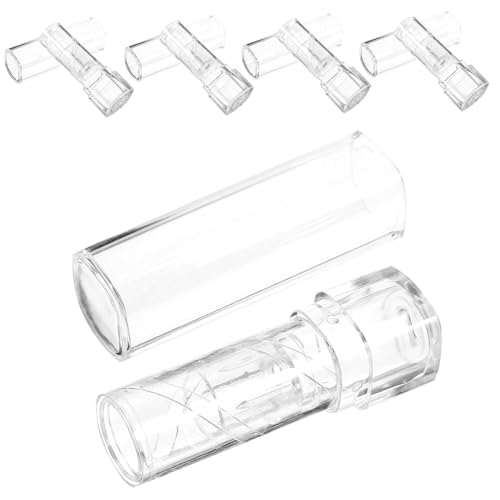 NIYANGLE 5 Stück Transparente Leere Lippenbalsam tuben Nachfüllbare Kosmetikbehälter Leichter Lippenstift aufbewahrungsbehälter Praktische DIY Lippenpflege für Damen Unterwegs von NIYANGLE