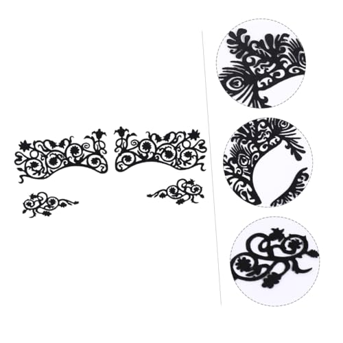NIYANGLE 5Paare Eyeliner Aufkleber Temporäre Augentattoos mit Design für Cosplay Maskenbälle und Festivals Einfache Anwendung für Make Up Looks NIYANGLE 5Paare Eyeliner Aufkleber Temporäre Augentattoos mit Design für Cosplay Maskenbälle und Festivals Einfache Anwendung für Make Up Looks von NIYANGLE