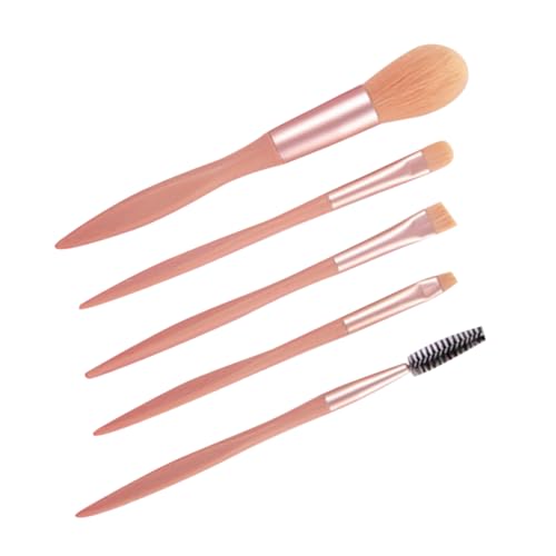 NIYANGLE 5stücke Teiliges Makeup Pinselset Für Präzise Anwendung Tragbare Kosmetikbürsten Für Lidschatten Und Lose Puder Hypoallergene Kunstfaser Für Empfindliche Haut von NIYANGLE
