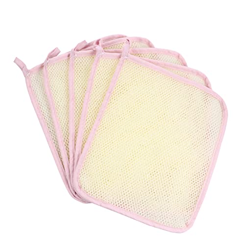 NIYANGLE 5stücke Gesichtswaschtuch Peeling-waschlappen Nylon-badetuch Rückenschrubber-handtuch Peeling Dusche Handtücher Körper von NIYANGLE