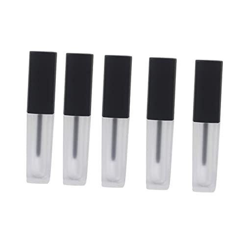 NIYANGLE 5stücke Leere Lip Gloss Flaschen Aus Kunststoff Mit Mattem Finish Nachfüllbar Für Reisen Und Muster von NIYANGLE