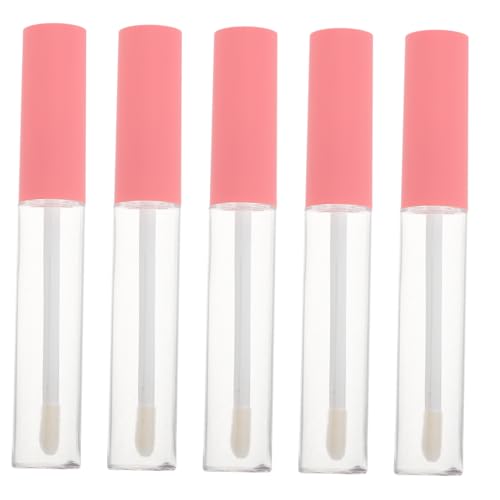 NIYANGLE 5stücke Leere Lipgloss-röhrchen Transparente Lippenbalsam-behälter Wiederverwendbare Kosmetikflaschen Für DIY-Lipgloss Und Eyeliner Tragbare Und Praktische Tuben Für Unterwegs von NIYANGLE