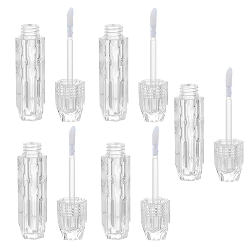 NIYANGLE 5stücke Lipglossbehälter Mini Leere Lippenstifttube Nachfüllbar Lip Balm Flasche Lipgloss Rohr Lippenstift Subflasche Lipglosstube Für Diy Kosmetik von NIYANGLE