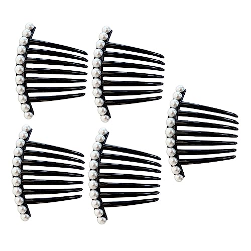 NIYANGLE 5stücke Perlen Haarkamm Für Frauen Perlen-haarkamm Braut- Hochzeits-haarschmuck Mit -haar-accessoire Und Party von NIYANGLE