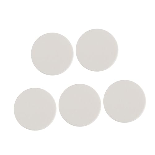 NIYANGLE 5stücke Teiliges Von Runden Makeup-puder- Aus Weiche Und Flexible Foundation-schwämme Für Damen Und Mädchen Für Zuhause Salon Und Reisen Weiß von NIYANGLE