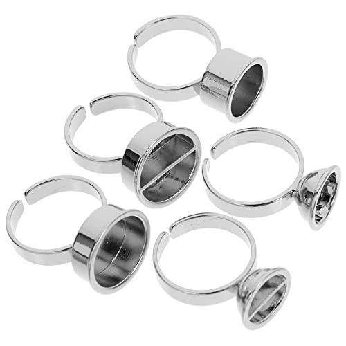 NIYANGLE 5stücke Wimpernkleber Ringe Metallische Farbtöne Für Eyelash Extensions Praktische Organizer Für Lash Grafting Effiziente Anwendung Für Profis Und Anfänger von NIYANGLE