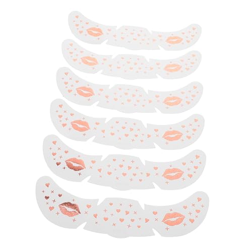NIYANGLE 6blätter Glitzernde Schönheits-make-up-patch Für Gesicht Temporäre Schönheits-aufkleber Für Frauen Künstlerischer Schönheits-patch Für Party-make-up von NIYANGLE