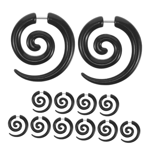 NIYANGLE 6 Paare Schnecken Spirale Ohrringe Asymmetrisch Kunstvoller Flügel Design Fake Gauge Ohrstecker Langlebig Poliert Komfortabel Alltag Party Schmuck NIYANGLE 6 Paare Schnecken Spirale Ohrringe Asymmetrisch Kunstvoller Flügel Design Fake Gauge Ohrstecker Langlebig Poliert Komfortabel Alltag Party Schmuck von NIYANGLE