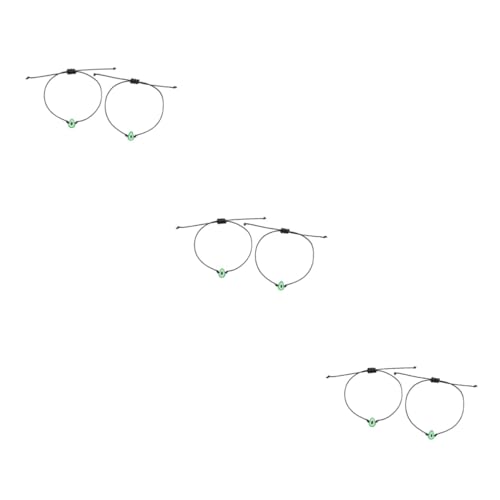 NIYANGLE 6 Stck Verstellbare Avocado Freundschaftsarmbänder Set Handgeflochtenes Leichtes Armband für Teenager Mädchen Modischer Hautfreundlicher Schmuck als für Freunde von NIYANGLE