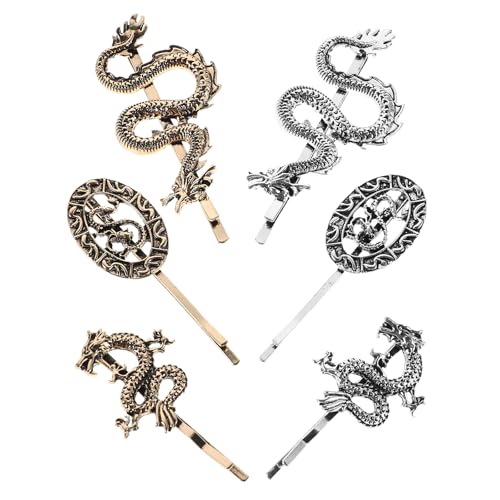 NIYANGLE 6 Stück Drachen-Haarspangen: Vintage-dekorative Metall-Haarnadeln, Punk-Drachen-Haarspange, Halloween-Haarschmuck für Frauen und Mädchen, Party NIYANGLE 6 Stück Drachen-Haarspangen: Vintage-dekorative Metall-Haarnadeln, Punk-Drachen-Haarspange, Halloween-Haarschmuck für Frauen und Mädchen, Party von NIYANGLE