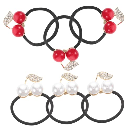 NIYANGLE 6stücke Strass-haarschmuck Für Frauen Und Kleine Mädchen Haarschmuck Charm Perle Und Ring Kopfschmuck Aus Band Mit Strass Clip Und Dehnbarem Haarband Accessoire Für Teenager von NIYANGLE