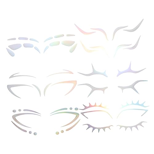 NIYANGLE 6 Stück Make Up Aufkleber Temporäre Gesichtstattoos Augenbrauen und Eyeliner Sticker für Halloween Karneval und Cosplay Sicheres Hautfreundliches Material für Looks NIYANGLE 6 Stück Make Up Aufkleber Temporäre Gesichtstattoos Augenbrauen und Eyeliner Sticker für Halloween Karneval und Cosplay Sicheres Hautfreundliches Material für Looks von NIYANGLE