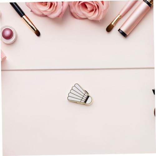 NIYANGLE 6 Stück Teiliges Badminton Emaille Anstecknadel aus Zinklegierung Cartoon Federball Broschen für Jacken Taschen Hüte Unisex Sport Zubehör Langlebig und Detailreich Gestaltet von NIYANGLE