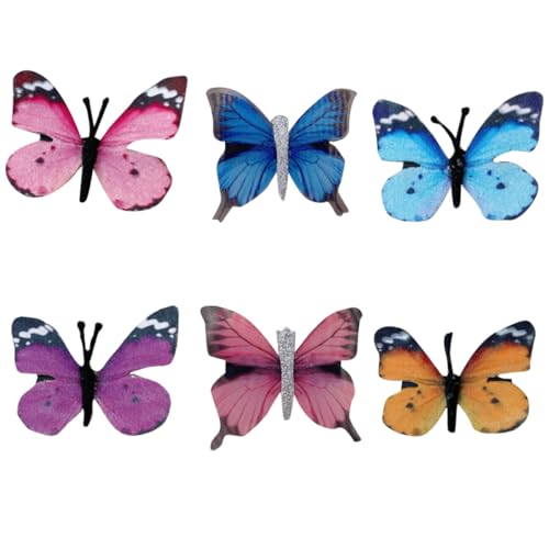 NIYANGLE 6 Stück Teiliges Haarklammern Schmetterlingsform für Damen Haaraccessoires für Verschiedene Frisuren als Fotorequisiten und Süßes für Mädchen NIYANGLE 6 Stück Teiliges Haarklammern Schmetterlingsform für Damen Haaraccessoires für Verschiedene Frisuren als Fotorequisiten und Süßes für Mädchen von NIYANGLE