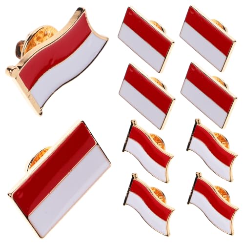 NIYANGLE 6stücke Indonesien Flaggenpin Metall Anstecker Für Kleidung Und Accessoires Modische Brosche Für Männer Und Frauen Für Partys Feste Und Täglichen Gebrauch NIYANGLE 6stücke Indonesien Flaggenpin Metall Anstecker Für Kleidung Und Accessoires Modische Brosche Für Männer Und Frauen Für Partys Feste Und Täglichen Gebrauch von NIYANGLE